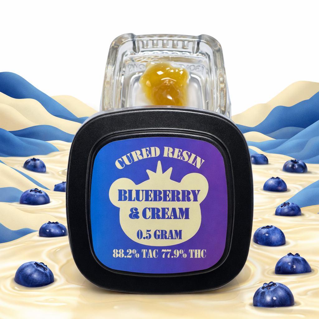 Cured Resin - Blueberry & Cream 0.5g