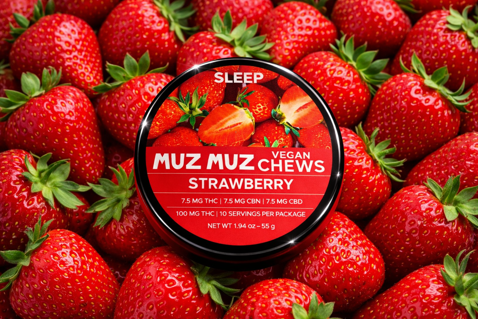 Muz Muz Chews Strawberry (Sleep)